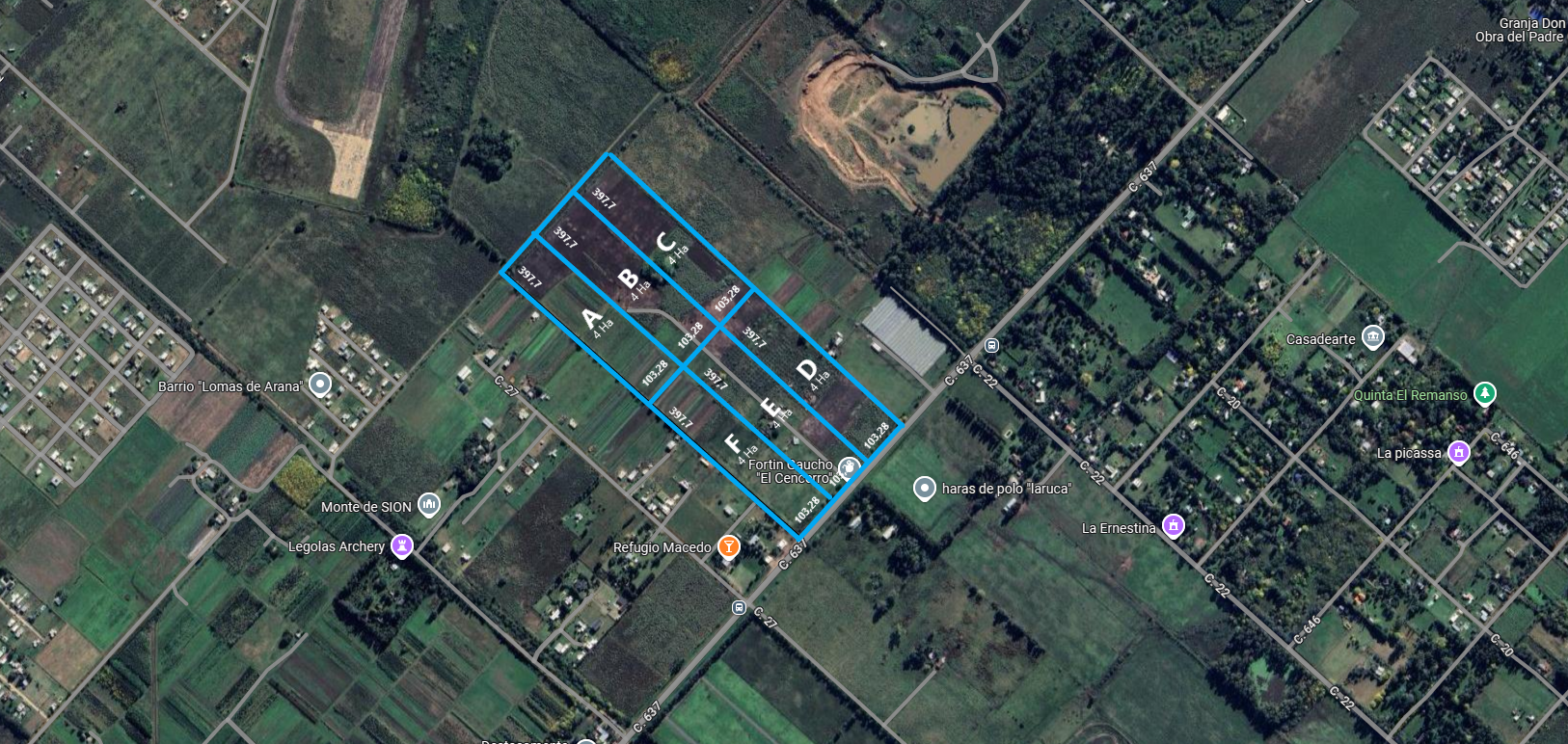 Fraccion en Venta en Arana